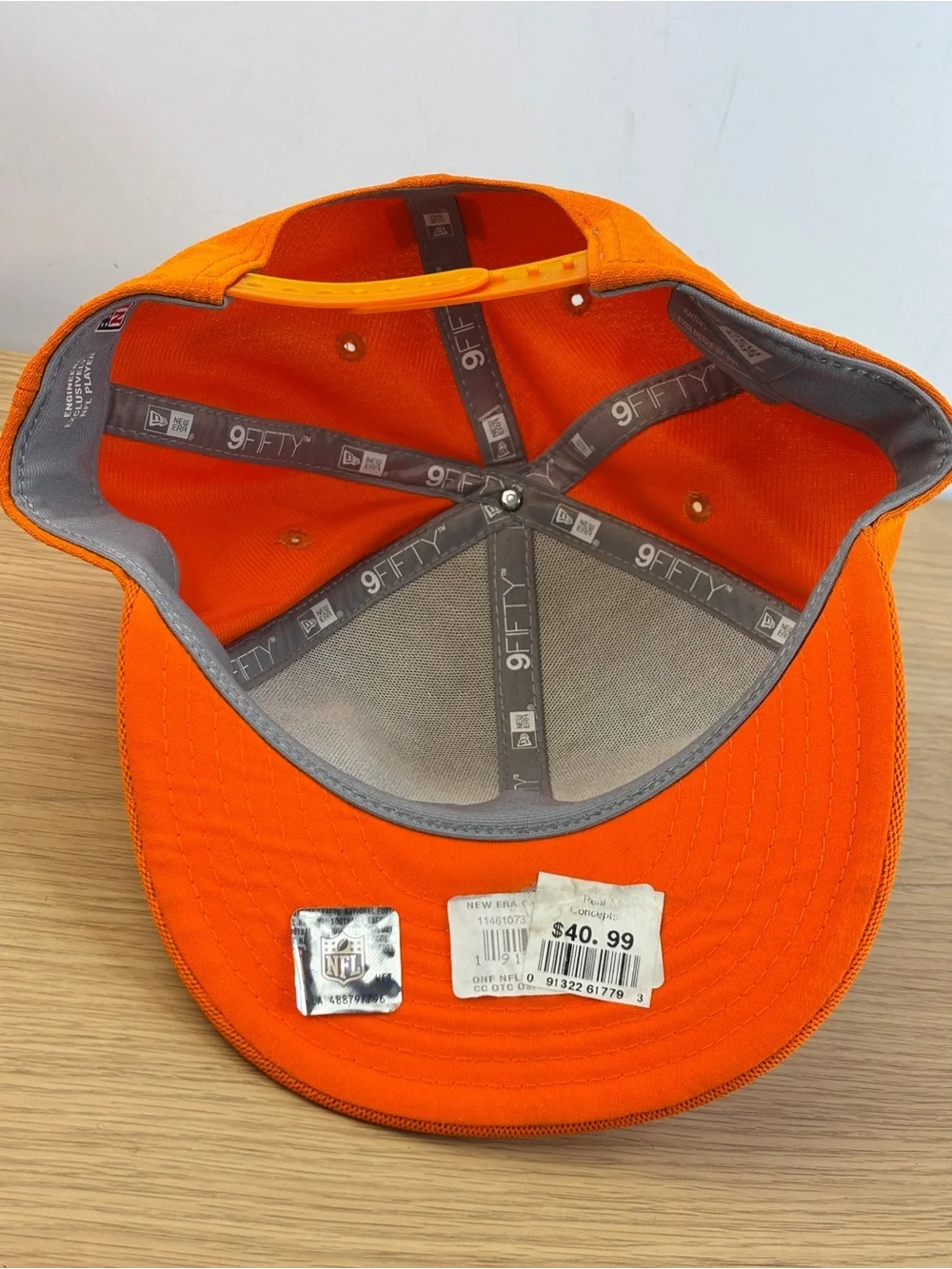 Men's New Era Orange Denver Broncos 2017 Color Rush 9FIFTY SnapBack Hat NWT